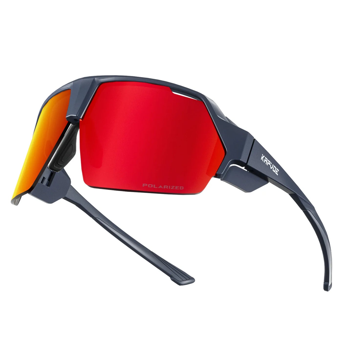 Polarized UV400 Oversized Sports Sunglasses - Cycling, Running, Cricket, and Road Bike Goggles for Men Riley