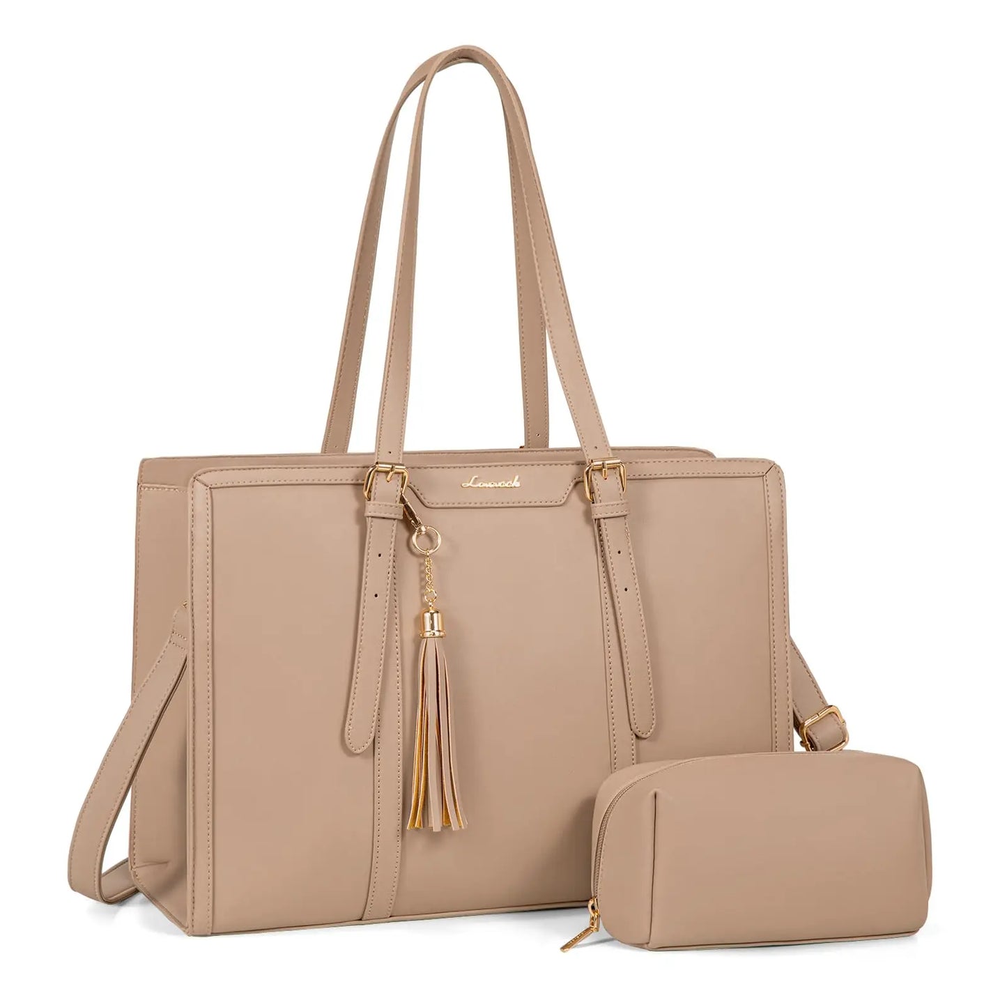 LOVEVOOK Laptop Tote Bag Set | 15.6/17 inch Briefcase for Women, Work & Travel Shaira