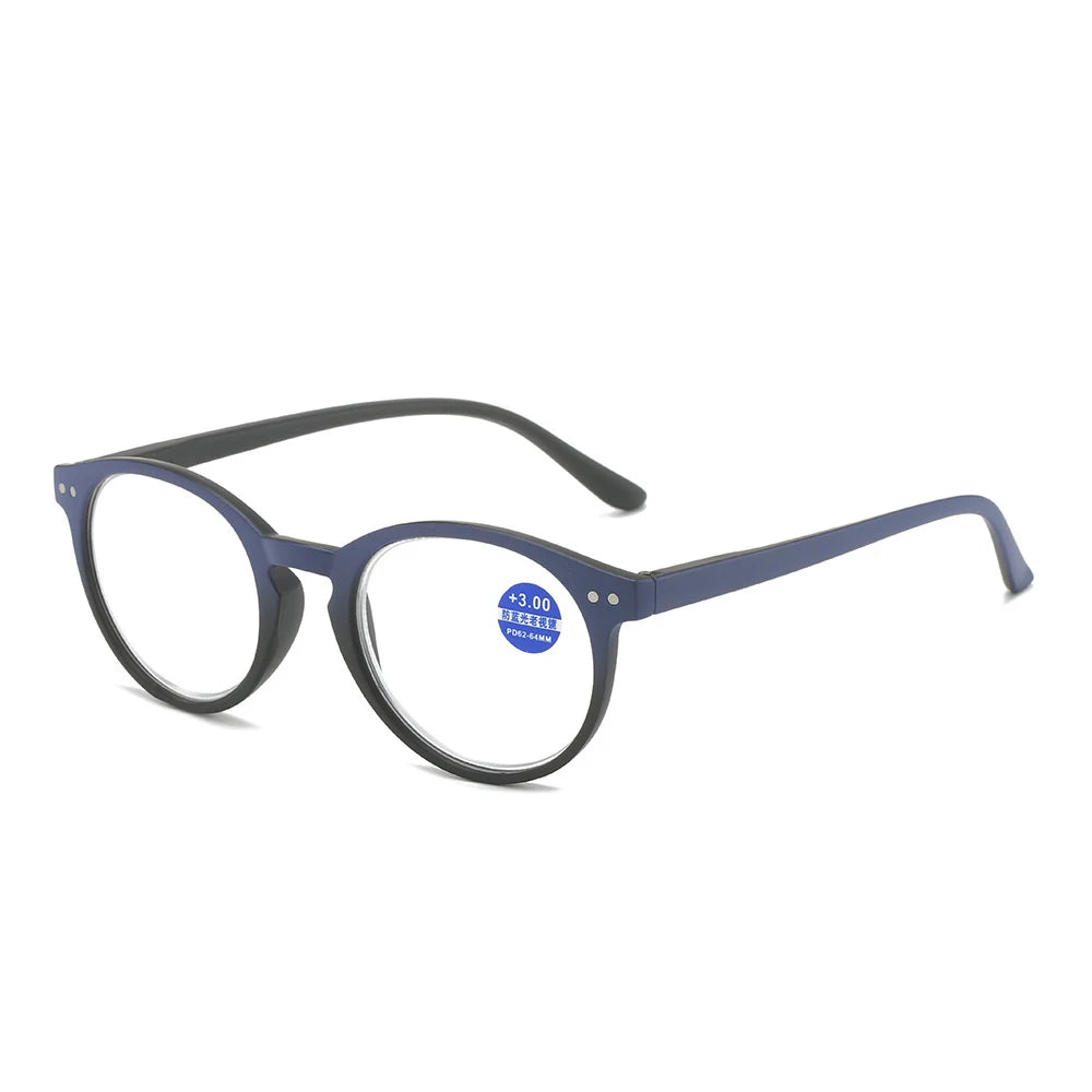 Round Frame Blue Light Blocking Reading Glasses | Unisex Presbyopia Eyeglasses for Men & Women Quinn