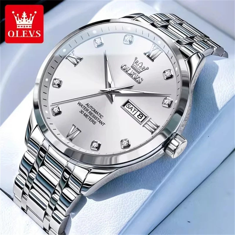 OLEVS 9946 Men's Automatic Watch – Luxury Mechanical Wristwatch with Date Display, Top Brand Business Design