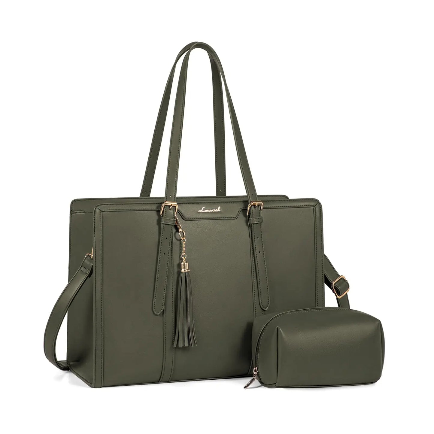 LOVEVOOK Laptop Tote Bag Set | 15.6/17 inch Briefcase for Women, Work & Travel Shaira