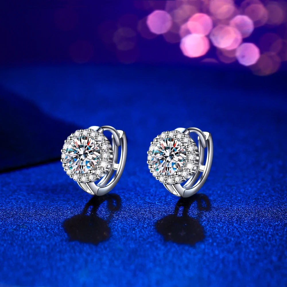 Elegant 925 Sterling Silver Huggie Earrings for Women – Sparkling Zirconia, Perfect Daily Wear or Gift Mina