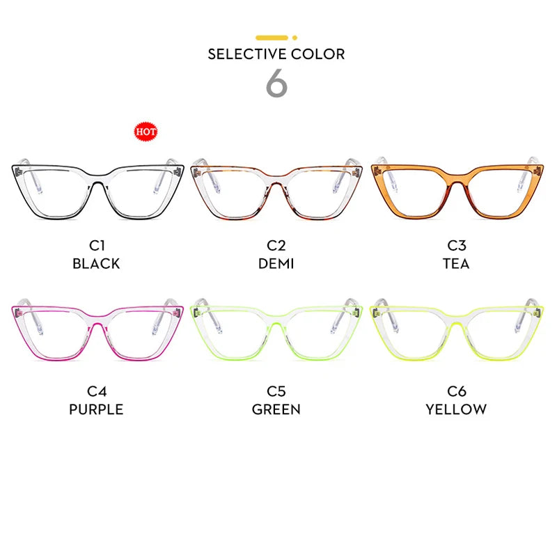 Stylish Cat Eye Blue Light Blocking Glasses for Women – High-Quality TR90 Computer Eyewear | Anti-Blue Light Frames Aira