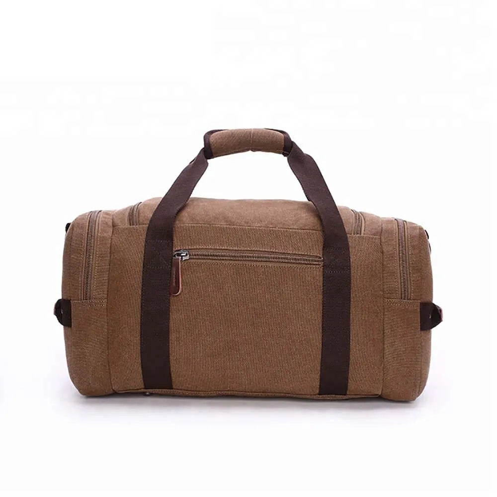 Canvas Travel Handbag – Large Capacity Crossbody Tote Bag for Travel and Daily Use