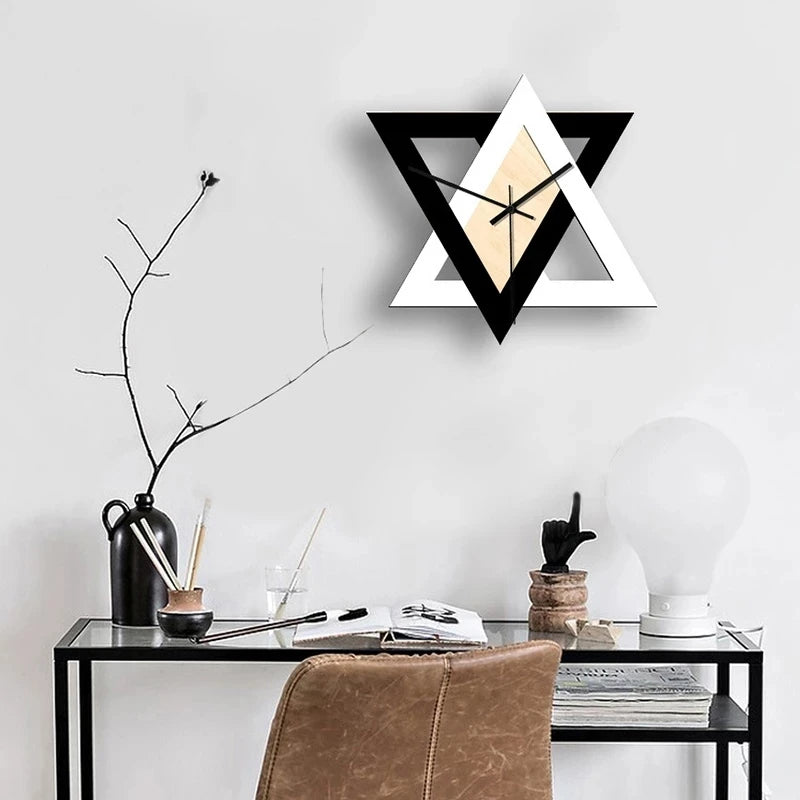 Acrylic Star Art Wall Clock – Customizable Modern Home Decor