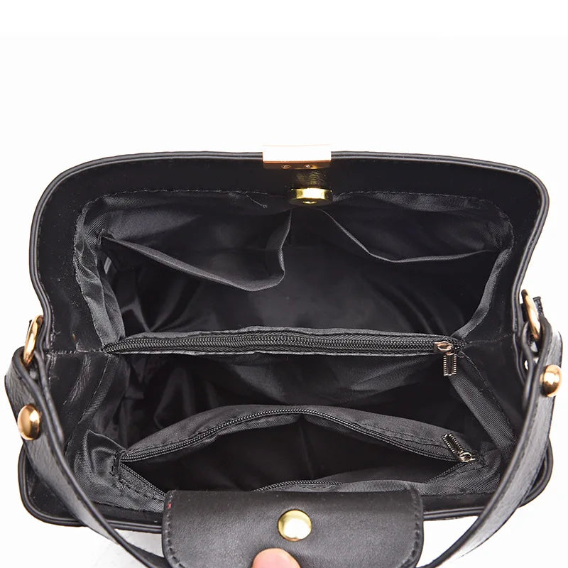 Women's Bucket Handbag - Single-Shoulder Crossbody Bag Evelyn