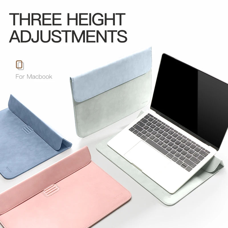 Laptop Sleeve Bag – Waterproof Case for MacBook M1 Air/Pro, Huawei, ASUS, Dell 13-Inch Notebook with Stand