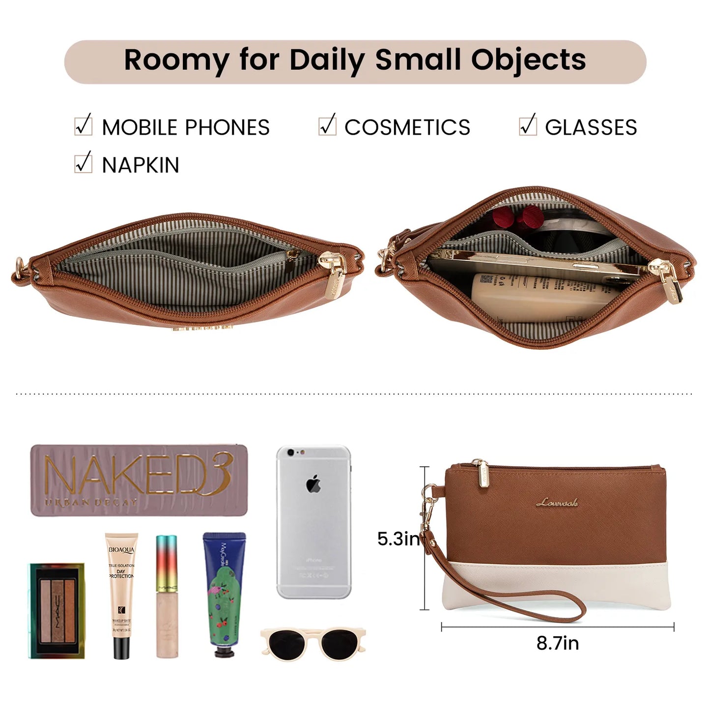 LOVEVOOK 2-Piece Laptop Tote & Shoulder Bag Set | 15.6-inch Women’s Briefcase