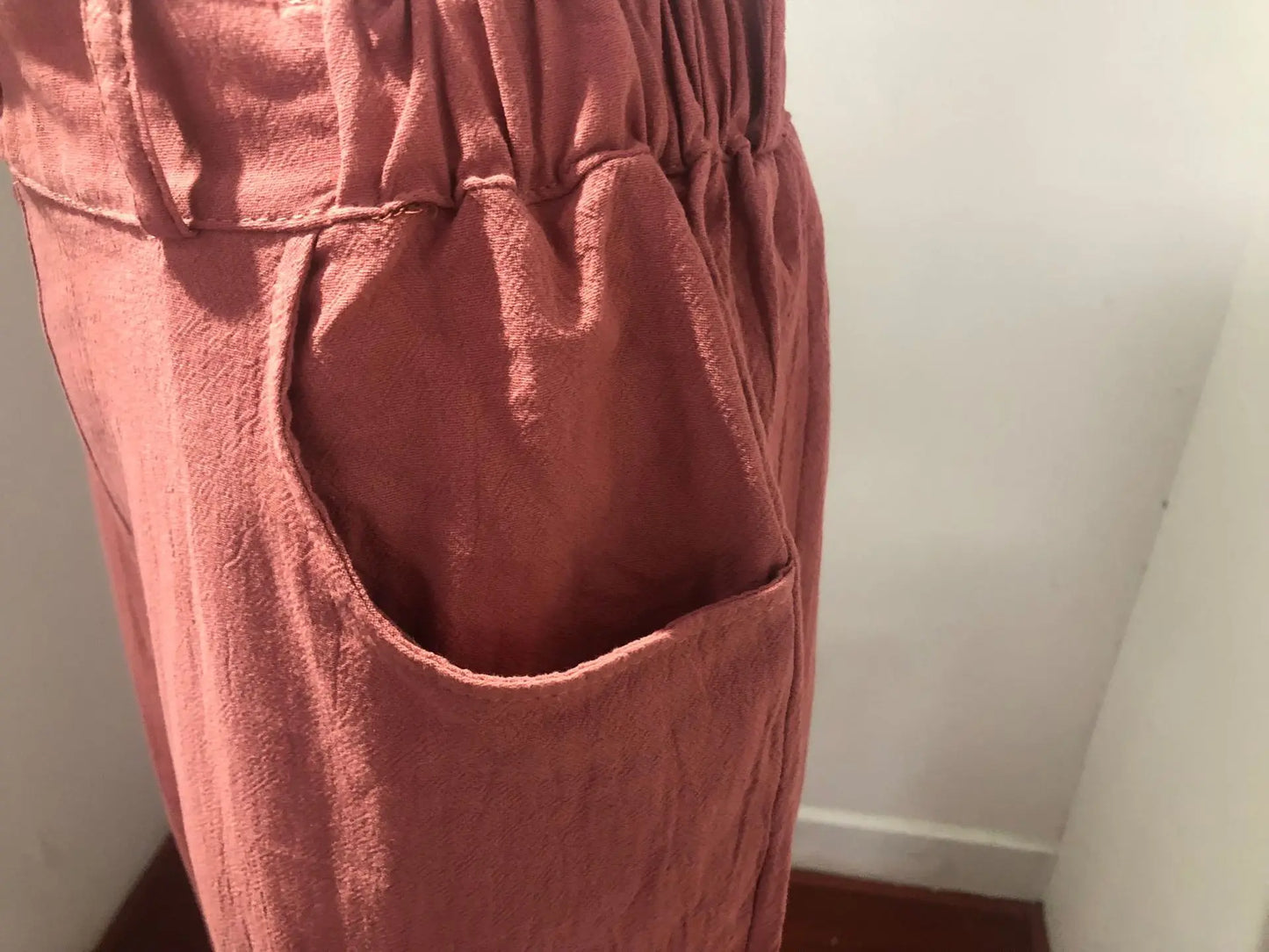 Summer High-Waist Cotton Linen Trousers | Loose Fit Casual Solid Color Pants for Women Trina
