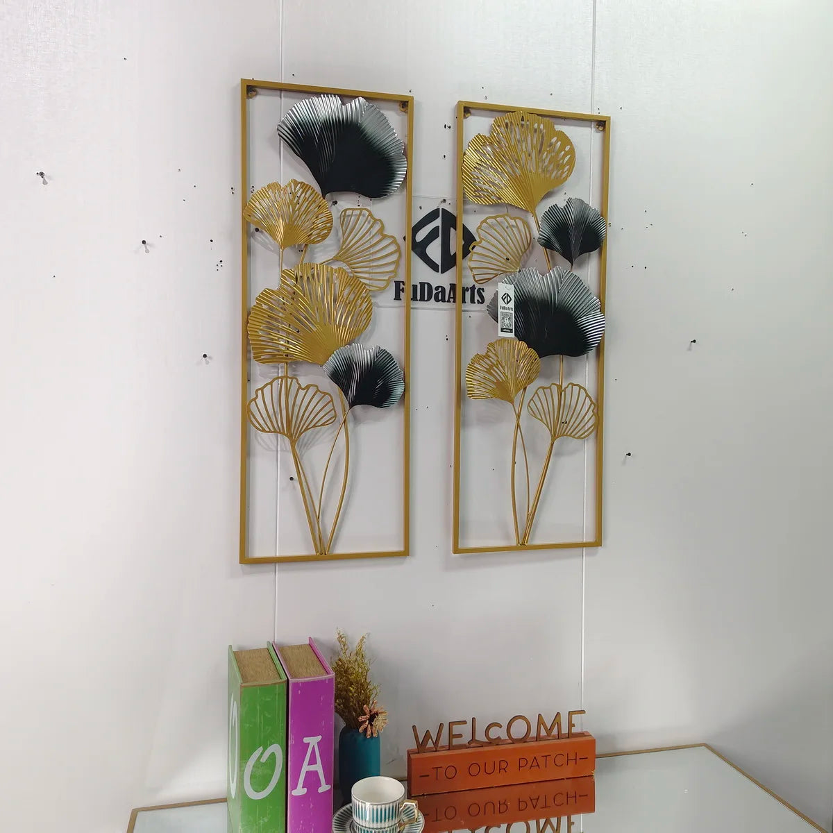 Nordic Light Luxury Metal Wall Art – Large Flower-Shaped Hanging Decor for Living Room and Home
