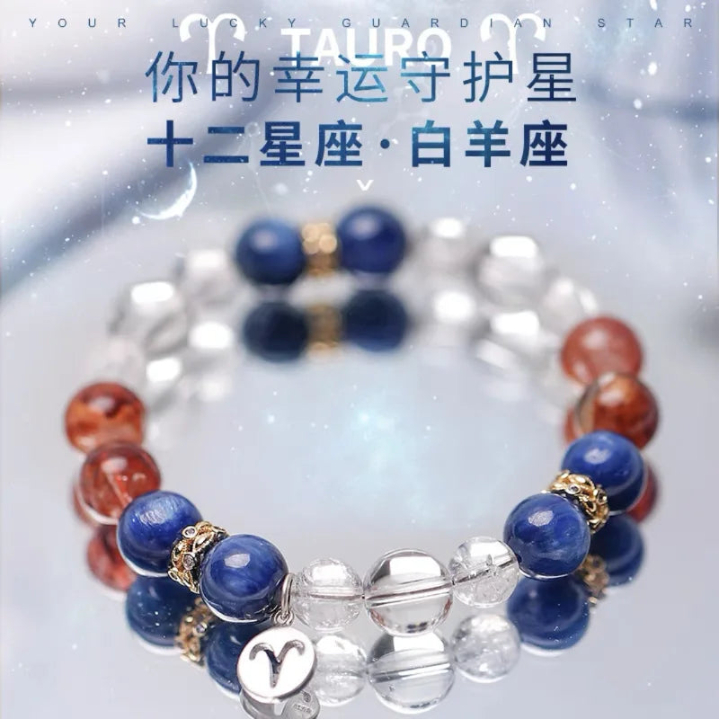 Natural Constellation Bracelet in S925 Sterling Silver – Elegant Minimalist Design, Perfect Gift for Men & Women