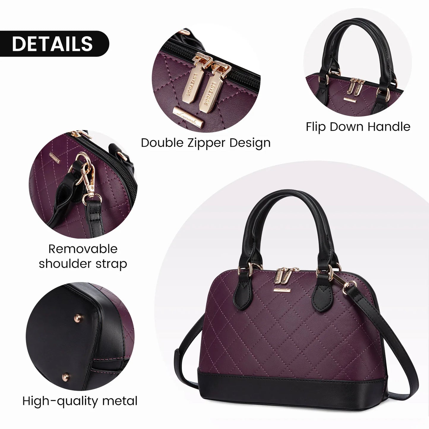 LOVEVOOK Women’s Designer Handbags – Stylish Leather Tote Bags, Waterproof Office Purses for Work & Everyday Use Marie Claire
