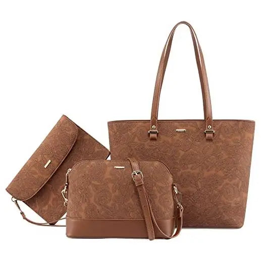 LOVEVOOK 2023 Designer Women’s Tote Bag Set – Fashion PU Leather Handbags, Luxury Crossbody Bags & Purses Marivic