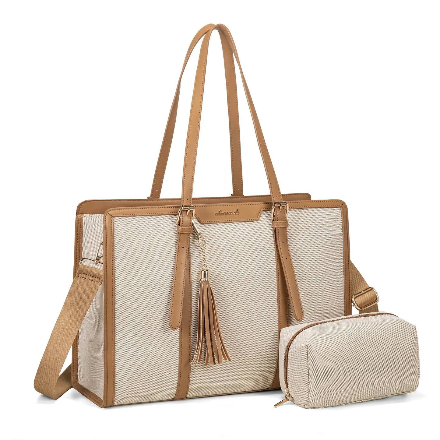 LOVEVOOK Laptop Tote Bag Set | 15.6/17 inch Briefcase for Women, Work & Travel Shaira