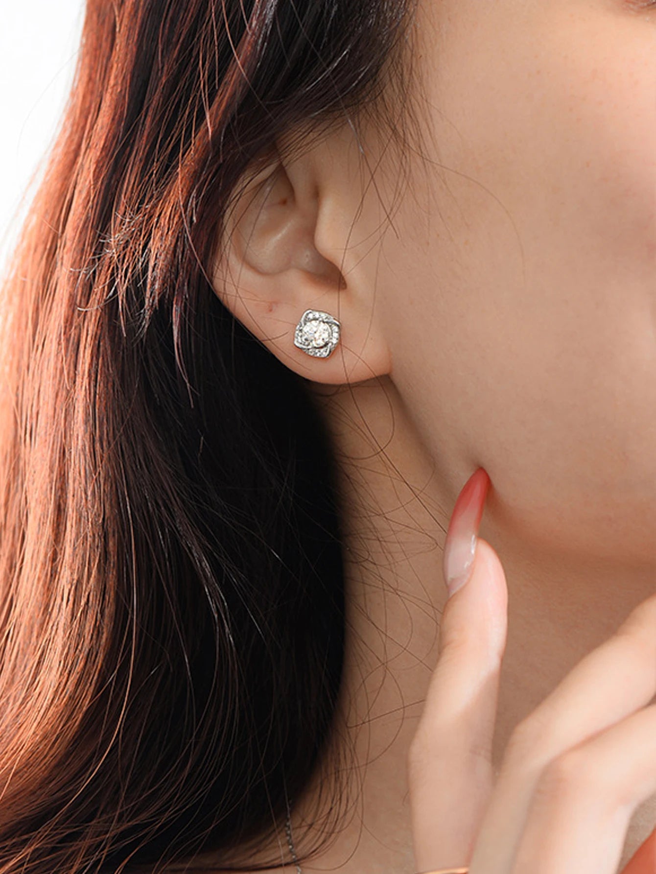 Sterling Silver Windmill Earrings – Moissanite Diamond Wedding Jewelry for Women, Elegant Special Occasion Accessories Nica