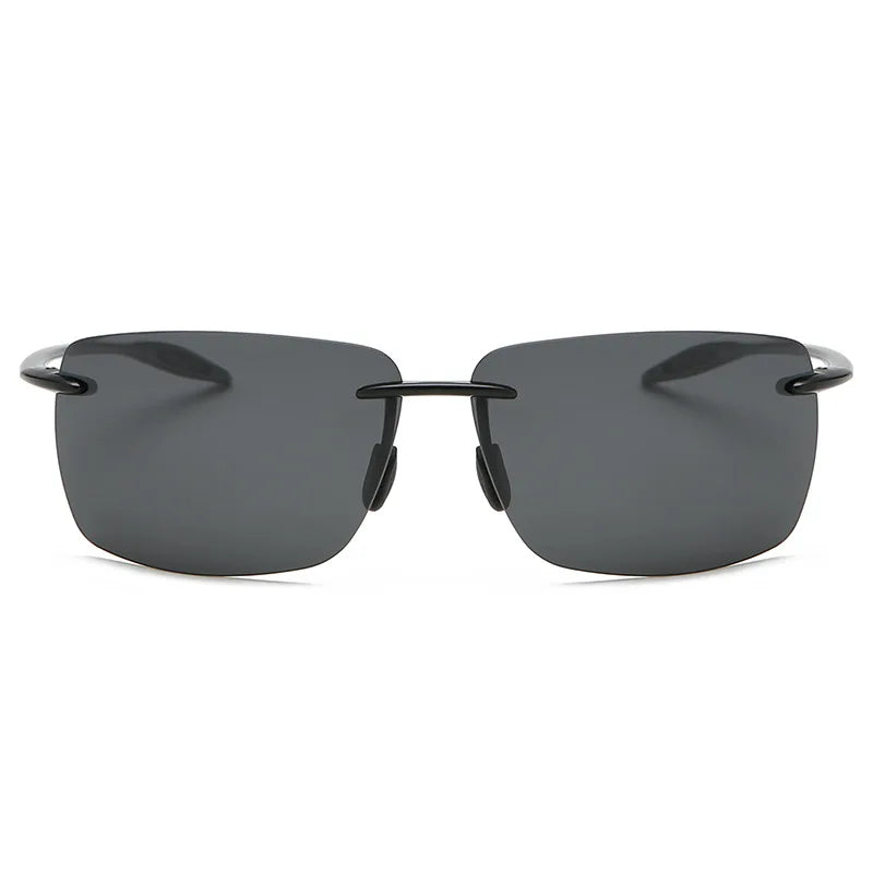 Ultra-Light Frameless TR90 Polarized Sunglasses for Men - UV400 Protection, Outdoor Driving & Fishing Mortimer