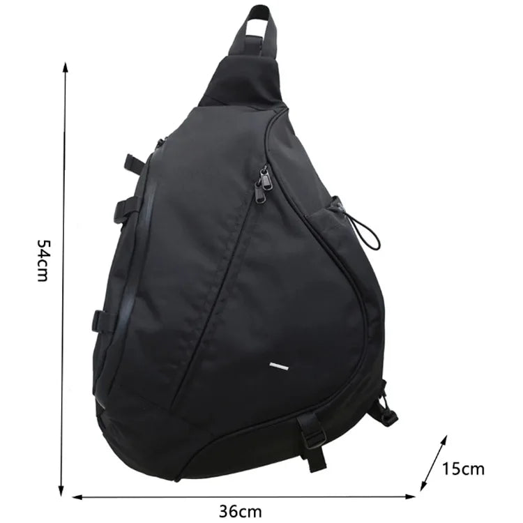 Japanese Style Tactical Techwear Waterproof Sling Bag – Multifunctional Crossbody Motorcycle Shoulder Backpack Orson