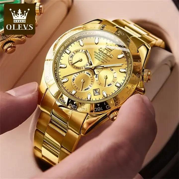 Olevs 6638 Men's Luxury Automatic Watch – New Arrival, High-Quality Mechanical Movement, Business & Sport Fashion Design