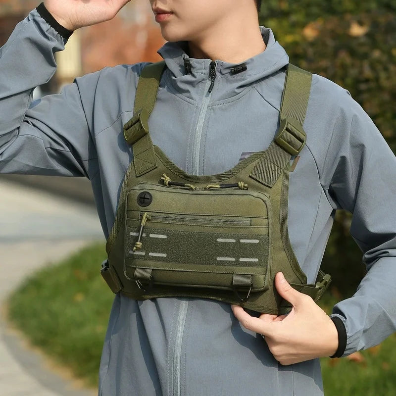 Tactical Chest Rig Pouch – Lightweight, Breathable Vest Bag for Outdoor Cycling & Climbing Achilles