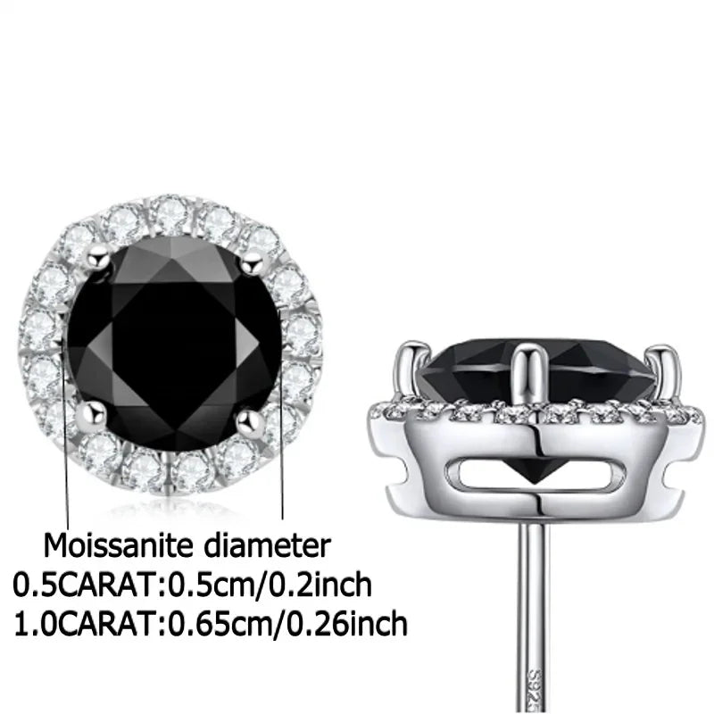 0.5-1 Carat Moissanite Earrings for Women – 925 Sterling Silver, Elegant & Trendy Design Eden