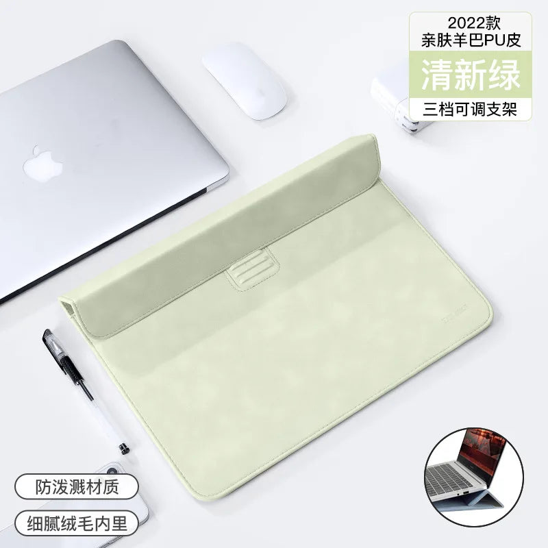 Laptop Sleeve Bag – Waterproof Case for MacBook M1 Air/Pro, Huawei, ASUS, Dell 13-Inch Notebook with Stand