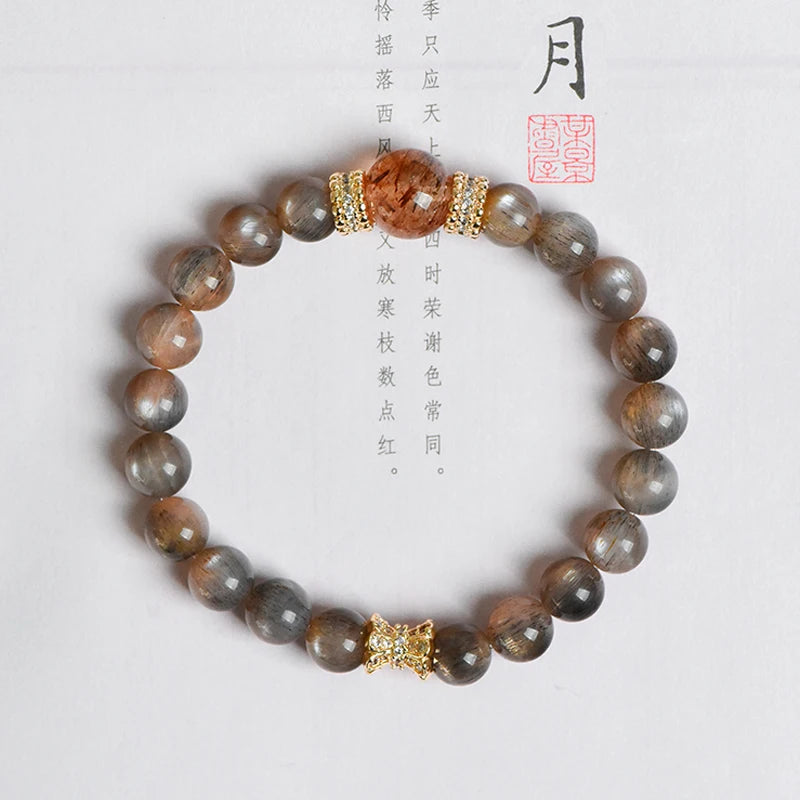 High-Quality Super Seven Chakra Beaded Bracelets – Black Gold Energy Stone Crystal Jewelry for Trendy Style
