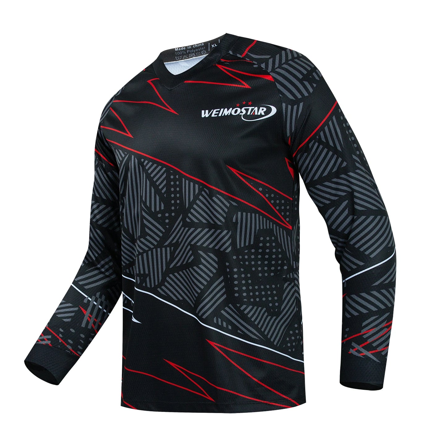 Men's Long Sleeve Cycling Jersey – Mountain Bike, Downhill, and Motocross Shirt