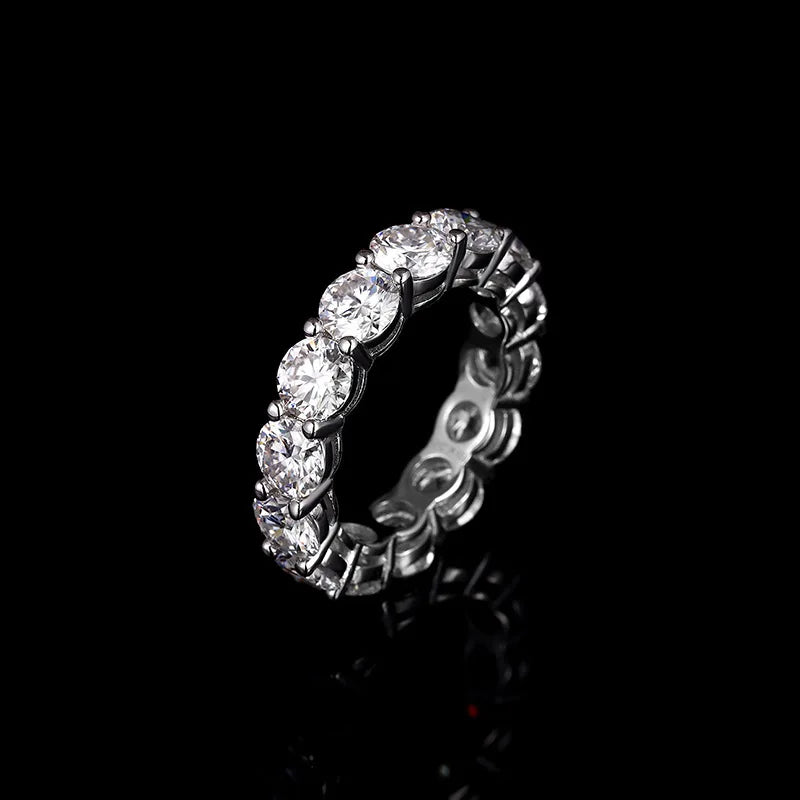 0.5Ct S925 Silver Moissanite Couple Rings | Single Row Diamond Design | Perfect for Birthdays & Special Occasions Katherine