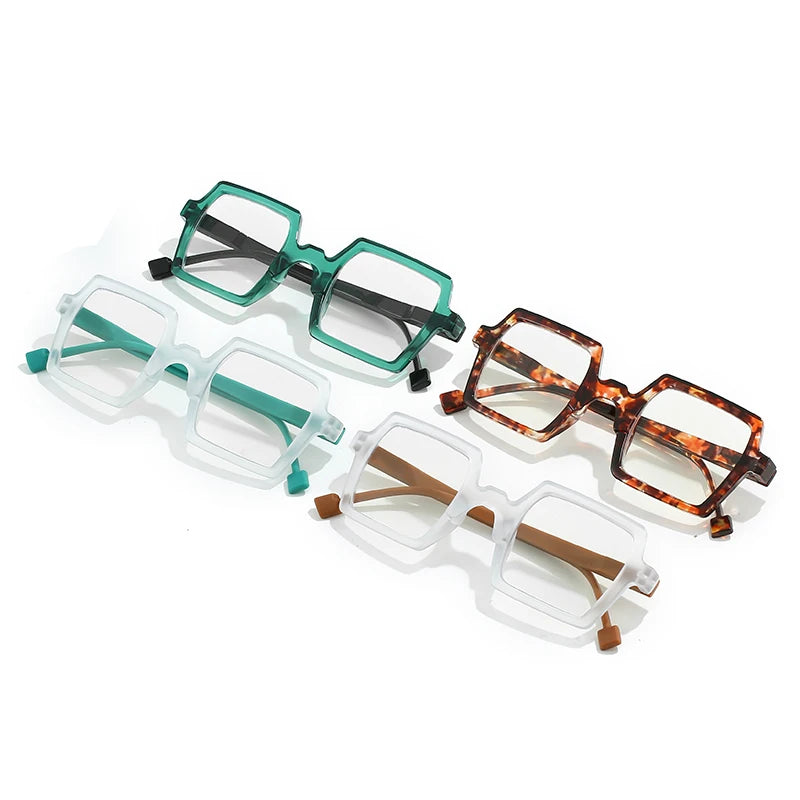 Unisex Full-Rim Square Blue Light Blocking Glasses | Stylish Eyewear for Men & Women Sidney