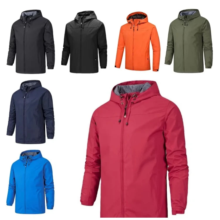 Men's Waterproof Biker Jacket – Windbreaker Raincoat for Hiking, Camping & Climbing Severus