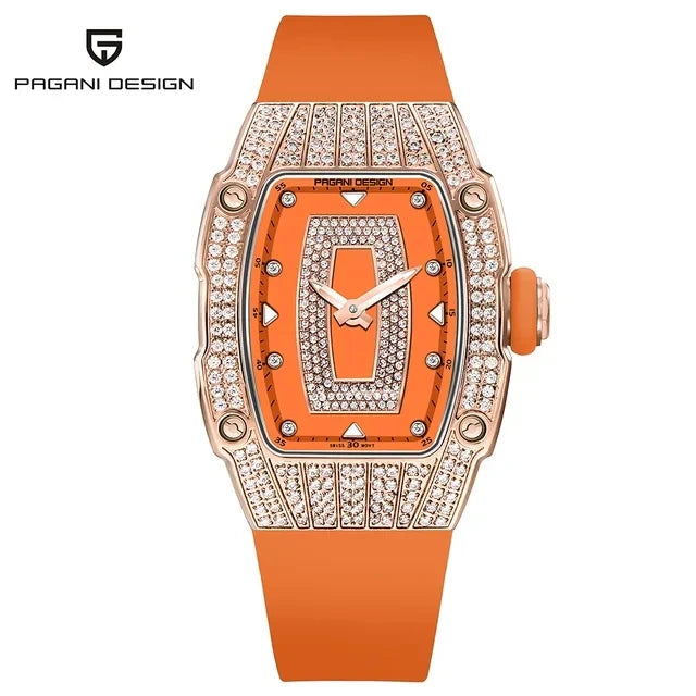 PAGANI DESIGN PD-YS013 – 2023 Luxury Women's Quartz Watch with Diamond Accents, Elegant Fashion Ladies Wristwatch for Gifting
