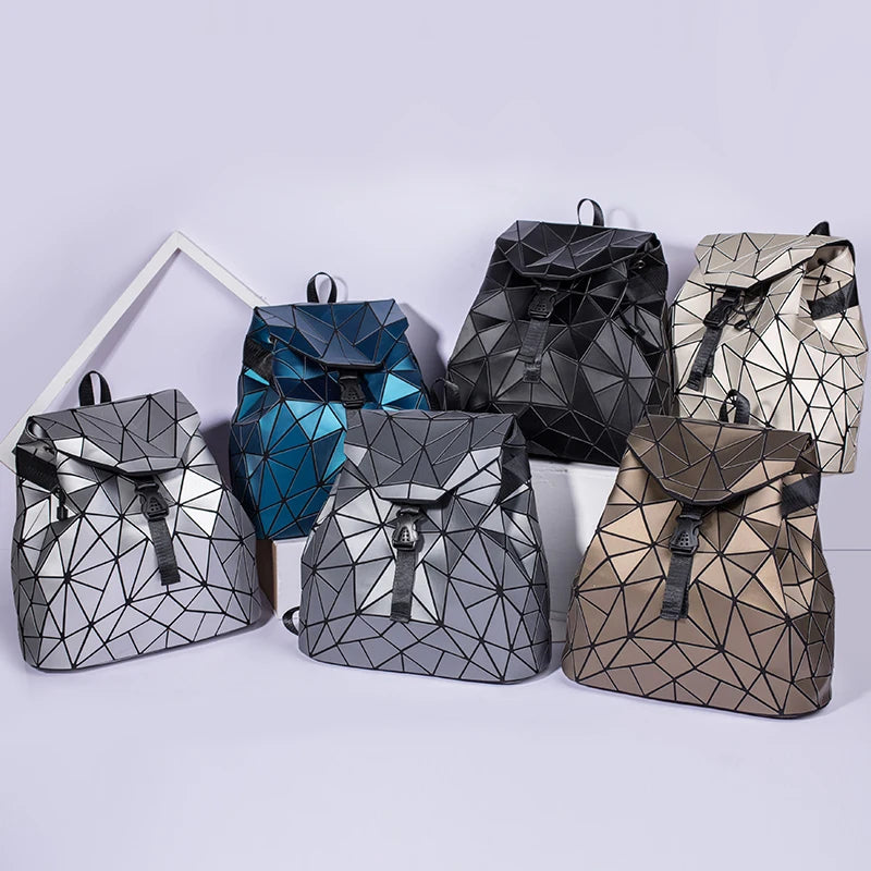 Women Backpack School Bag Teenage Girls Geometric Backpack Travel Camping Waterproof School Backpack Andrea