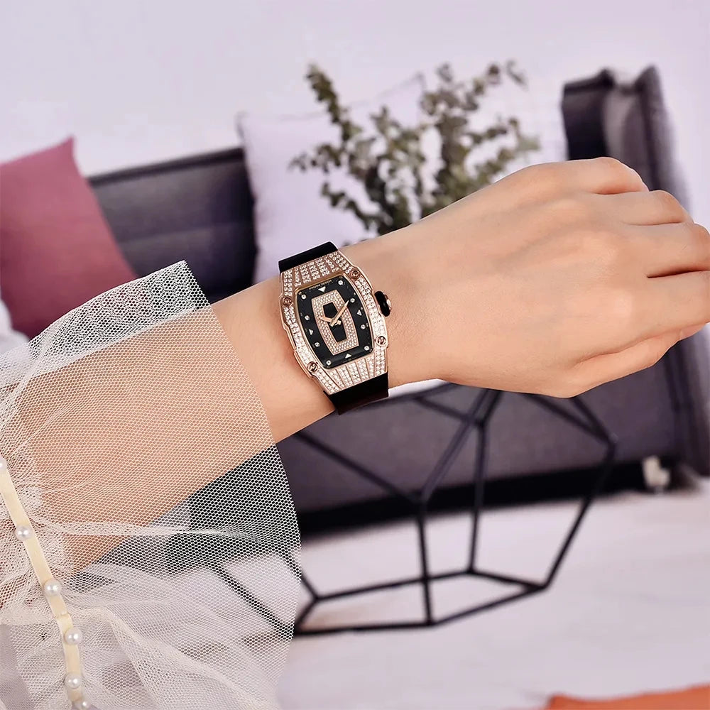 PAGANI DESIGN PD-YS013 – 2023 Luxury Women's Quartz Watch with Diamond Accents, Elegant Fashion Ladies Wristwatch for Gifting
