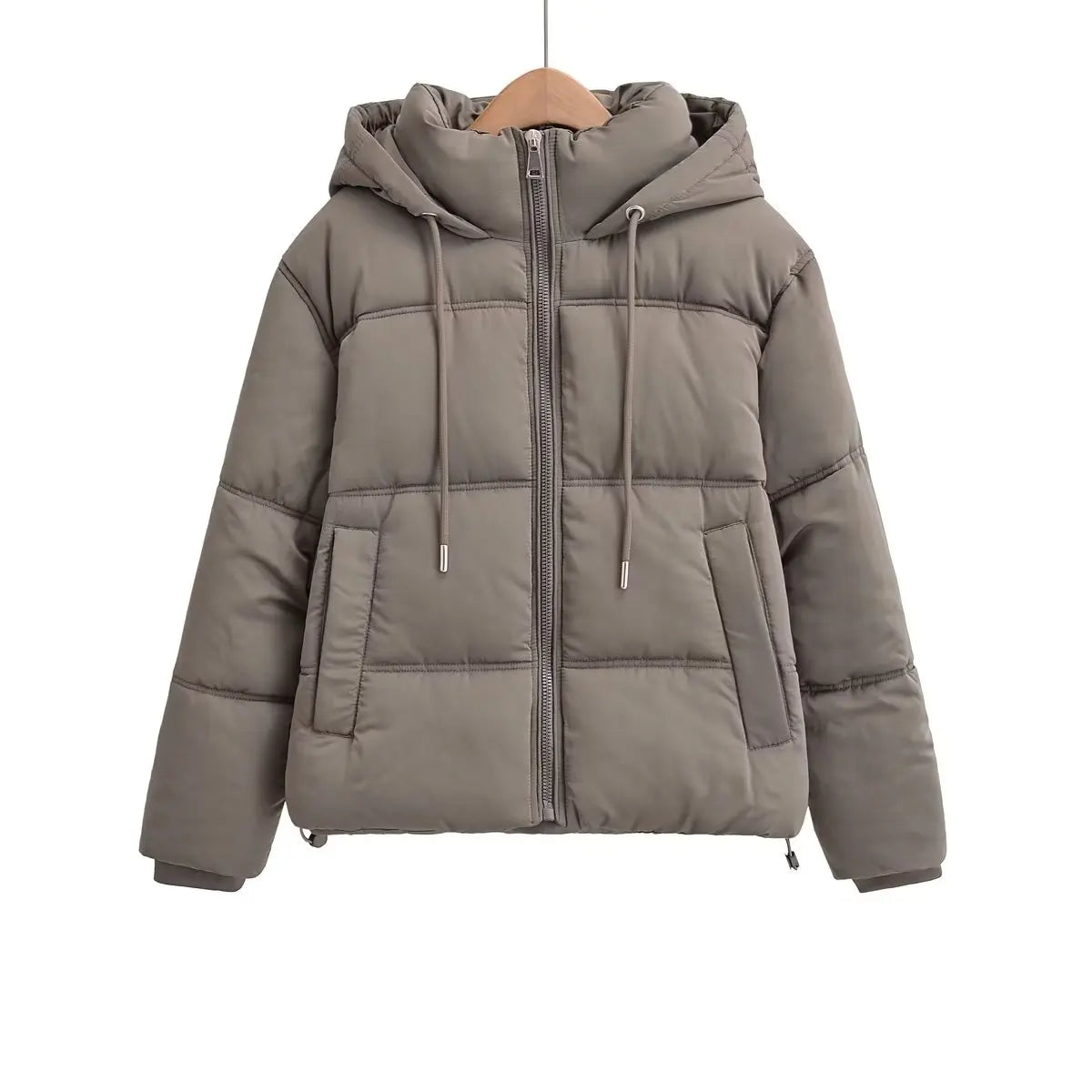 Women's Winter Fashion Double-Layer Cotton Hooded Jacket - Vintage Long-Sleeve Outerwear Coat for Chic Style Alison