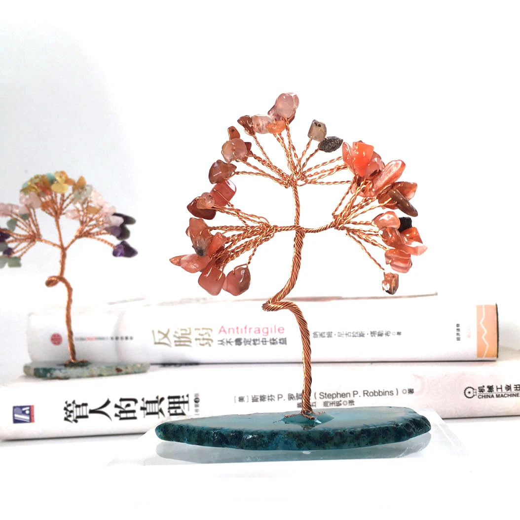 Crystal Money Tree – Natural Amethyst Tree with Healing Stones for Positive Energy, Feng Shui, and Home Decor