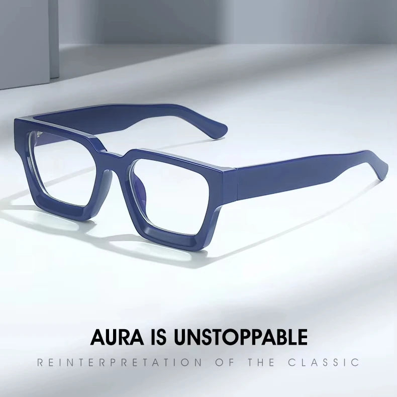 Square Frame Anti-Blue Light Glasses – Custom Logo Fashion Eyewear for Men & Women, Retro Trend Reese