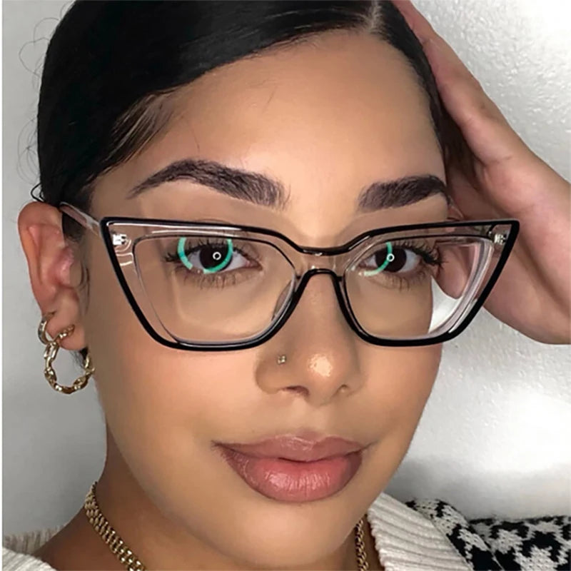 Stylish Cat Eye Blue Light Blocking Glasses for Women – High-Quality TR90 Computer Eyewear | Anti-Blue Light Frames Aira