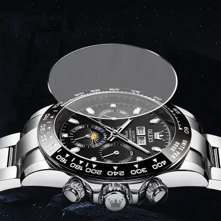Olevs 6654 Business Sport Fashion Men Daily Life Waterproof Mechanical Watches Reloj Automatic Luxury Tourbillon Watch