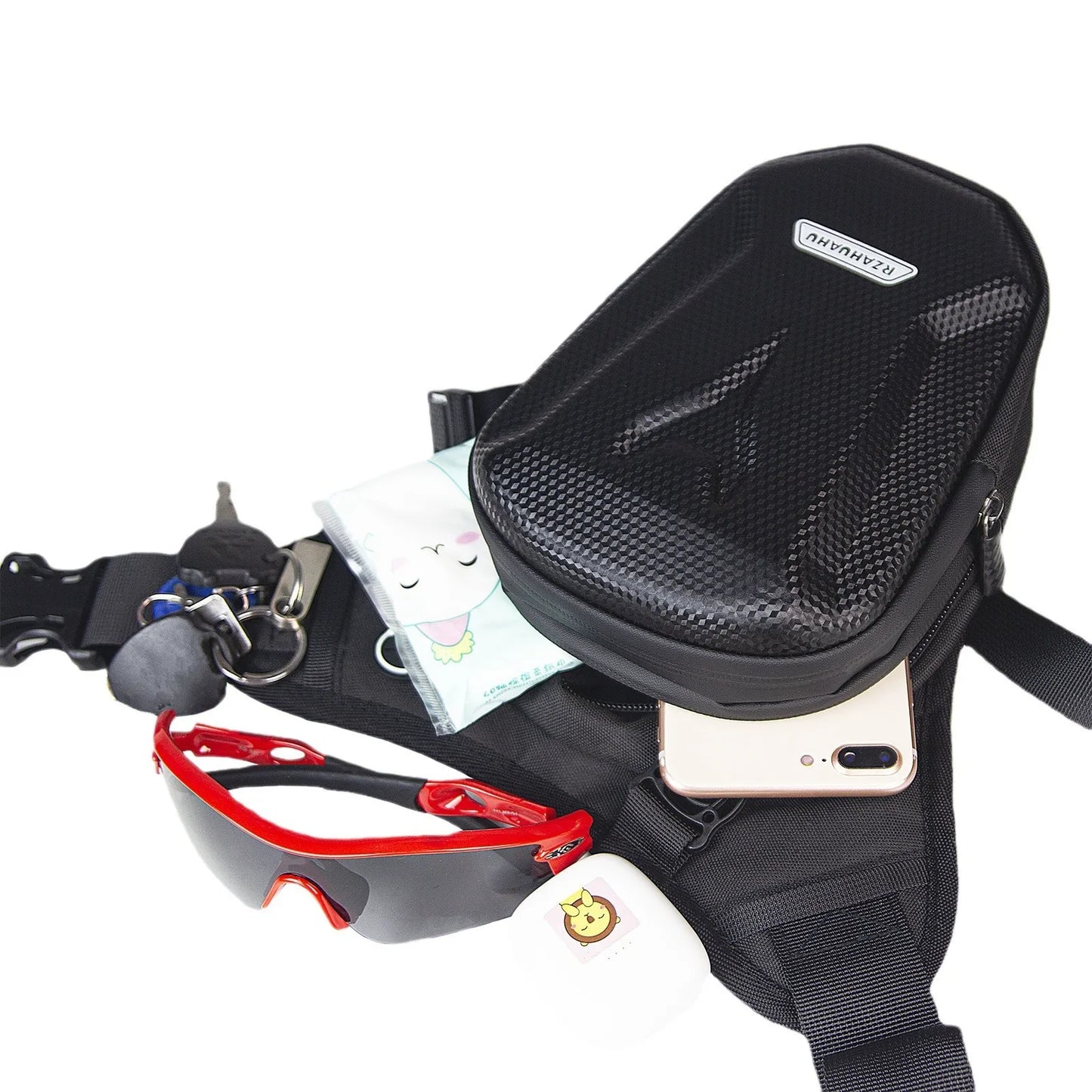 Waterproof Motorcycle Drop Leg Bag for Men & Women - Outdoor Riding, Cycling, Tactical Travel Waist Bag, Fanny Pack, Hip Belt, Bum Bag Lionel