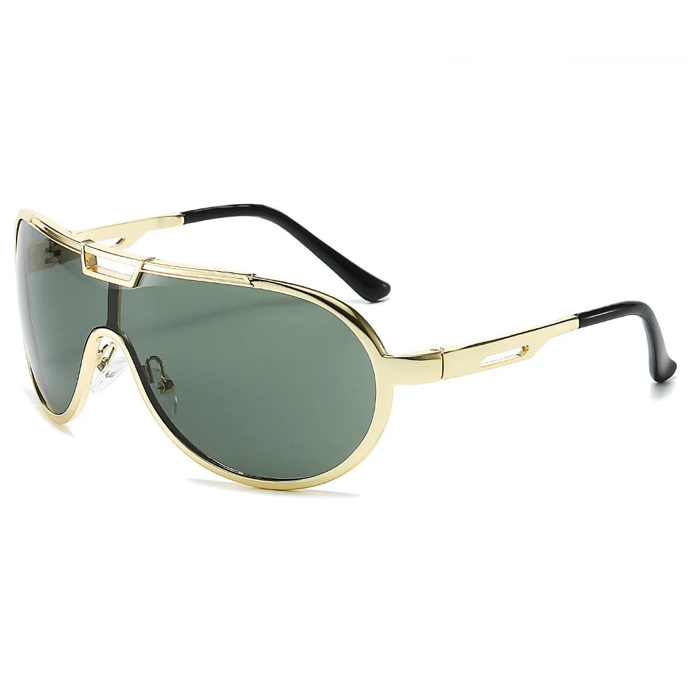 High-End Oversized Metal Frame Sunglasses - Shades for Men & Women, Perfect for Driving Rowan