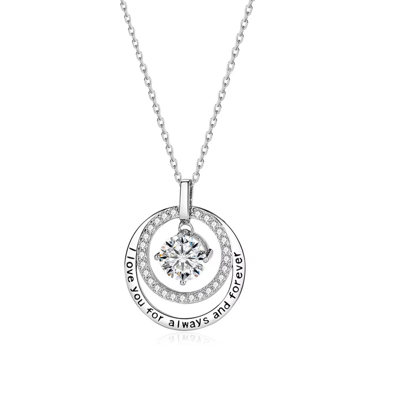 925 Sterling Silver Gold-Plated Statement Necklace – Geometric Moissanite & Zircon Pendant Jewelry for Women Pauline