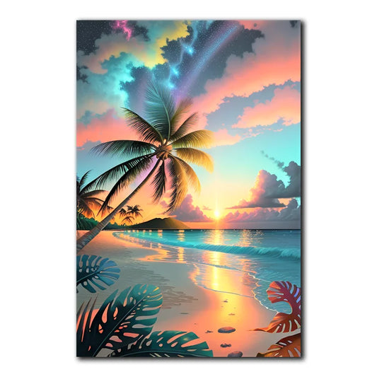 Printed Canvas Painting - Seascape Artwork (60x80cm) | HD Print for Indoor Wall Decoration