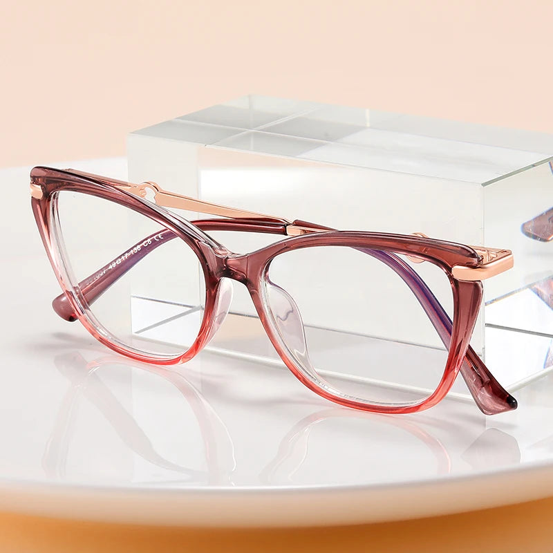 Children’s Cat Eye Glasses – TR90+Metal Blue Light Blocking Frames for Babies & Small Kids | Stylish Optical Eyewear