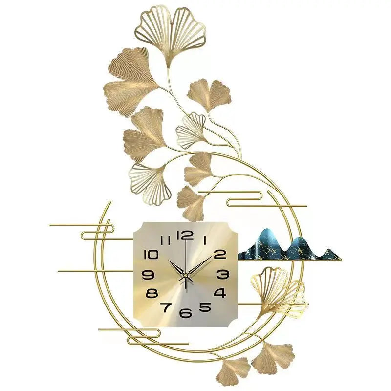 Nordic Light Luxury Silent Wall Clock – Modern Hanging Clock for Living Room, Porch, and Home Decoration