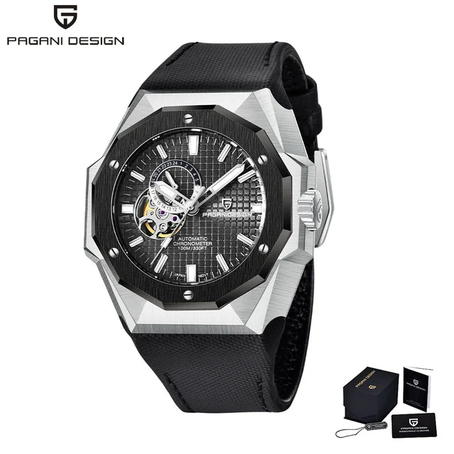 PAGANI DESIGN
PD-YS010 Men's Mechanical Watch - Automatic, Stainless Steel, Sapphire Crystal, NH39A Movement, 100M Waterproof