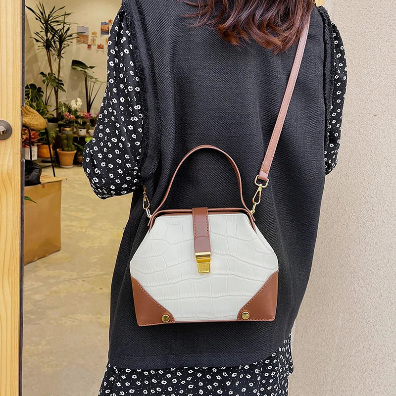Women's Designer Handbags - Small Crossbody Lock Bags and Purses for Ladies Elena