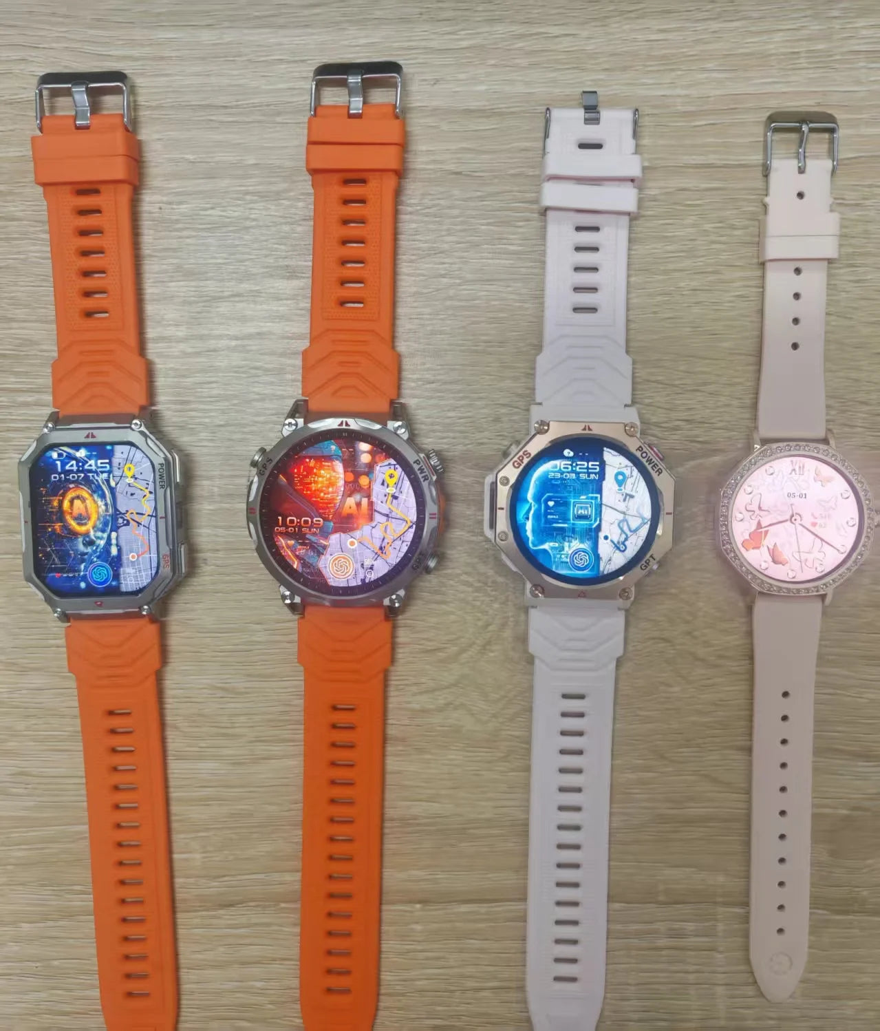 KC91 Outdoor Smart Watch with 1.39″ HD Display – 3ATM Waterproof Sports Smartwatch with LED Flashlight for Men & Women