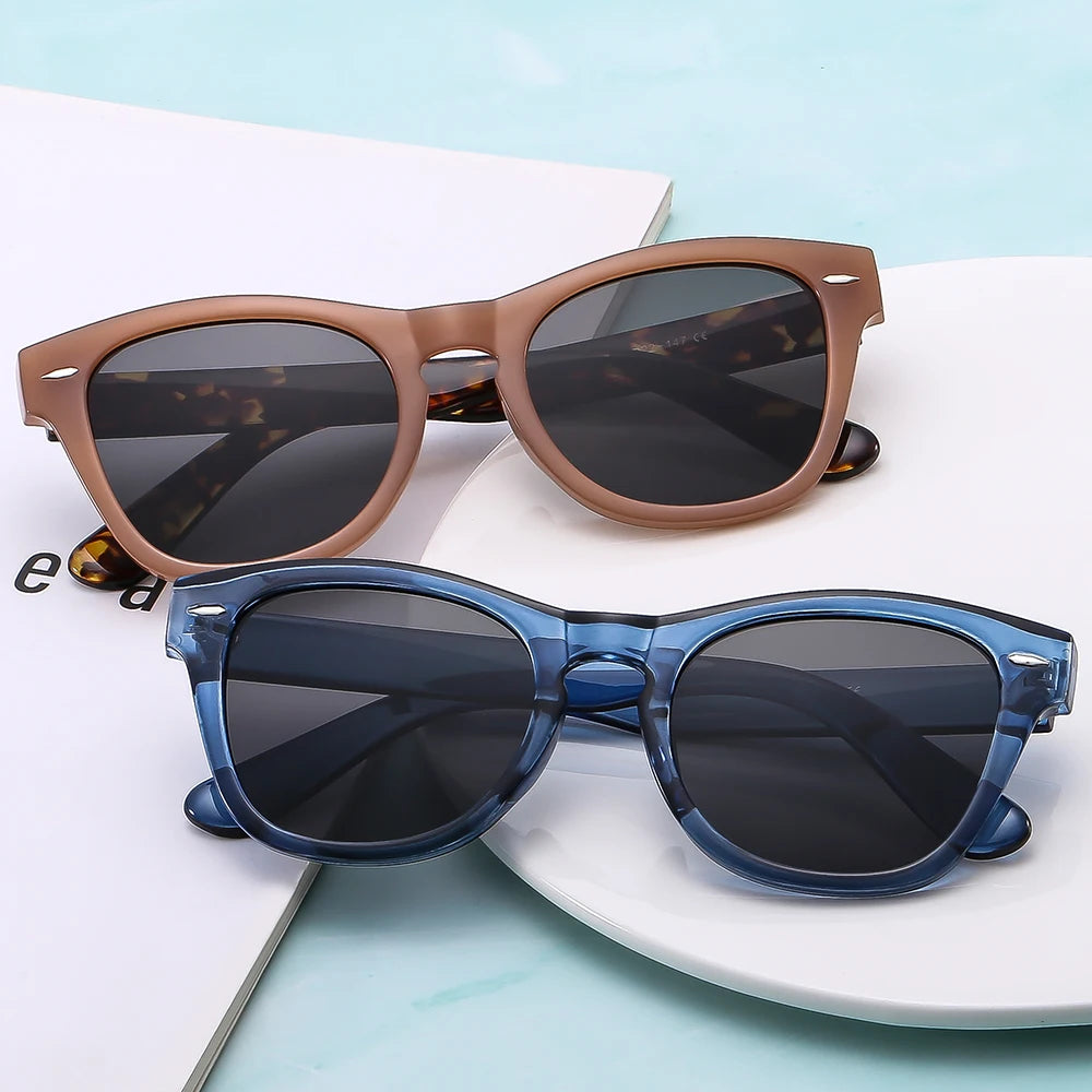 Squared Frame Ultra-violet proof Unisex Men Women Korean Style Driving UV400 Sunglasses