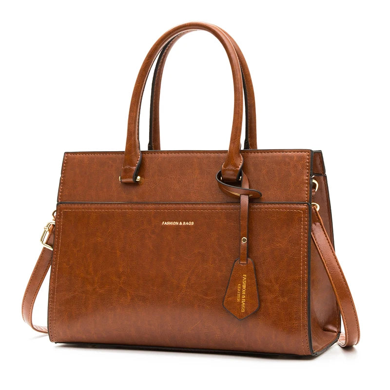 Trendy Women’s Handbag Sets – Fashionable High-Capacity Bags with Unique Cover and Clutch Cheska
