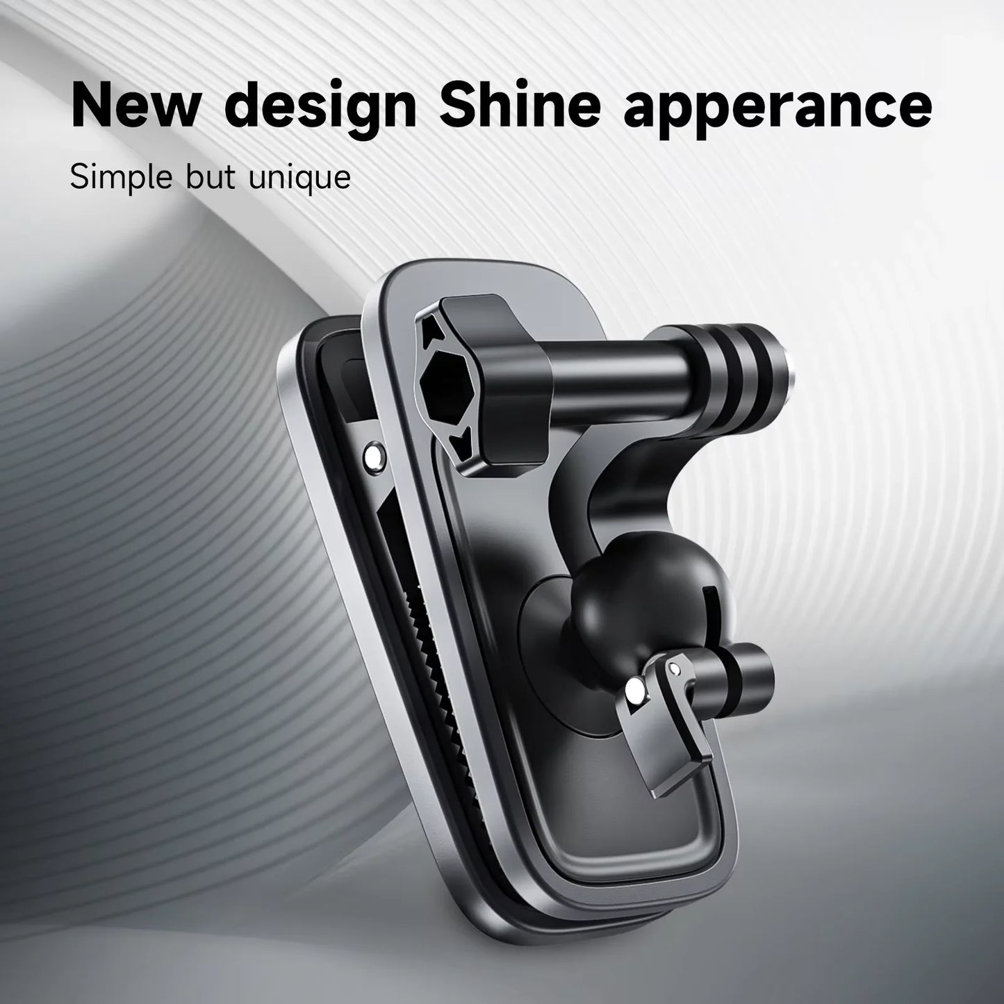 TELESIN 360° Rotating Magnetic Backpack Clip Mount | Clamp Holder for GoPro Hero 12-6, Insta360, DJI Action Cameras